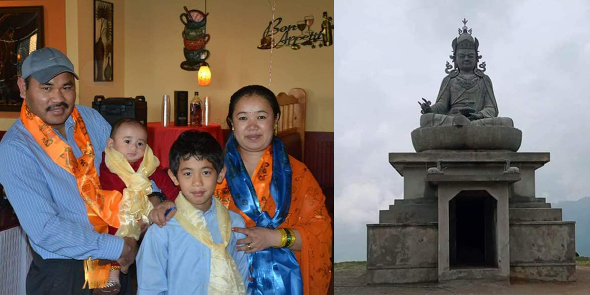 नुवाकोटमा गुरु पद्मसम्भवको मूर्ति बनाउन अमेरिकाबाट ३ लाख ५ हजार सहयोग